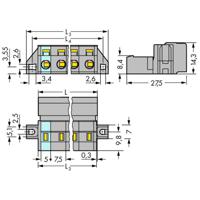 WAGO 731-612/019-000 Male header (standaard) 2081 Totaal aantal polen: 12 Rastermaat: 7.50 mm Inhoud: 10 stuk(s)