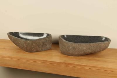 Flussstein Waschschale Satz RL060301AB, 53x29x15 cm