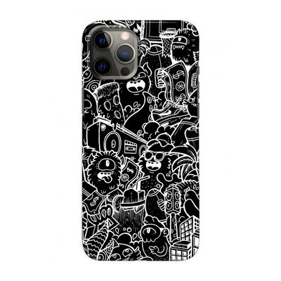 Vexx Black City : Volledig geprint iPhone 12 Hoesje