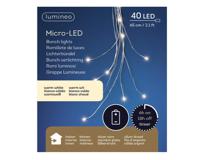 Lumineo Micro LED Draadverlichting Cascade  Bosje Van 8 Snoeren Van  65cm-40LED