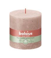 Bolsius kaars rustiek 10x10 cm Misty Pink