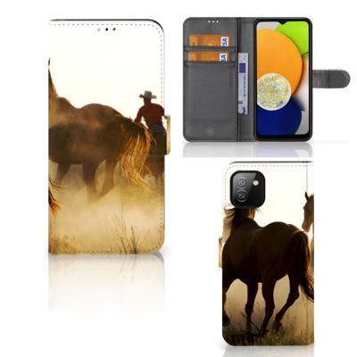 Samsung Galaxy A03 | Telefoonhoesje | Met pasjeshouder | Design Cowboy