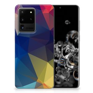 Samsung Galaxy S20 Ultra TPU Hoesje Polygon Dark