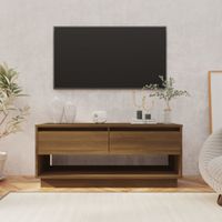 Tv-meubel 102x41x44 cm spaanplaat bruineikenkleurig