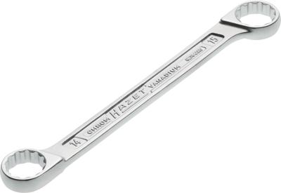 HAZET Dubbele ringsleutel 610N-14X15 · Buitentwaalfkant tractieprofiel · SW 14 x 15 mm