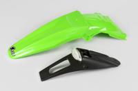 UFO PLAST Rear mudguard ufo kawasaki led green