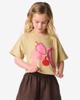 HEMA Kinder T-shirt jersey fruit zand (zand)