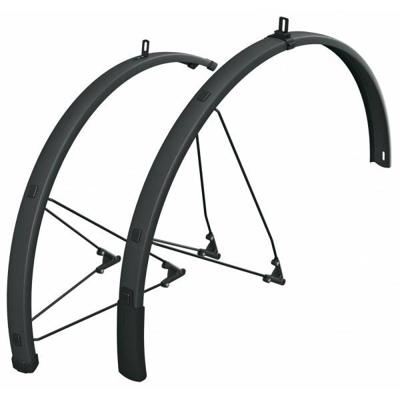 SKS spatbordset bluemels style 28" 75mm zwart