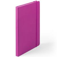 Notitieboekje - met elastiek - A5 - roze - 100 paginas - opschrijfboekjes - lue schriften