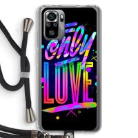 Only Love: Xiaomi Redmi Note 10S Transparant Hoesje met koord