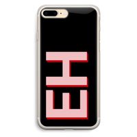 Monogram: iPhone 7 Plus Transparant Hoesje