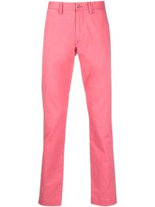 Polo Ralph Lauren pantalon de costume en coton stretch - Rouge