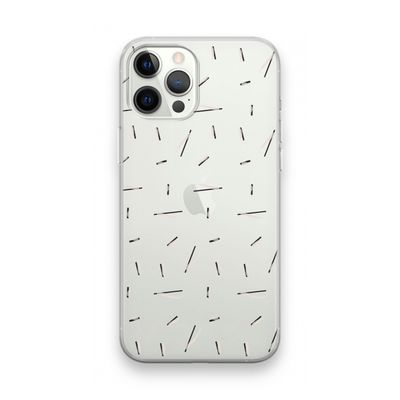 Hipster stripes: iPhone 12 Pro Max Transparant Hoesje