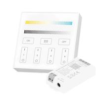 Draadloos milight touch wandpaneel & wifi controller voor dual white led strips - complete set