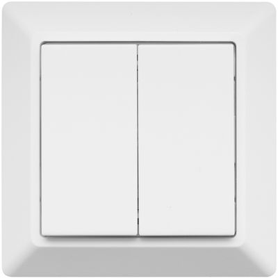 EcoDim - Draadloze Schakelaar - Smart WiFi - ED-10031 - ZigBee - 2-voudig Schakelaar - Wit - Werkt met Philips Hue