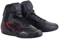 ALPINESTARS Faster-3 Rideknit, Motorschoenen, Zwart-Donker Grijs-Helder Rood