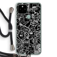 Vexx Black City : Pixel 5 Transparant Hoesje met koord