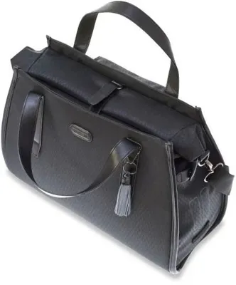 Basil Noir Business Bag enkele Fietstas - Schoudertas - Handtas - 17 liter - Zwart