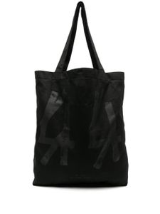 44 LABEL GROUP Concrete katoenen shopper - Zwart