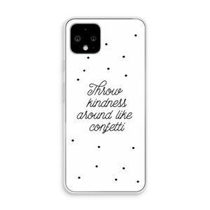 Confetti: Pixel 4 Transparant Hoesje