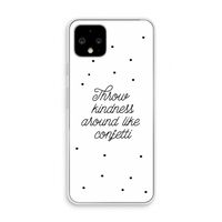 Confetti: Pixel 4 Transparant Hoesje