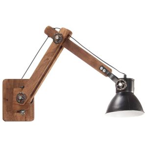 The Living Store Wandlamp Vintage Industriële Stijl - 45-80 x 15 x 53 cm - Zwart en Bruin