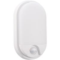 Hoktan LED Buiten Wandlamp met Bewegingssensor - 10W. 4200K Mat Wit