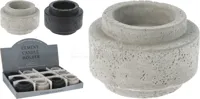 Waxinelichthouder / Kandelaar Betonlook Ø8cm Assorti 1st
