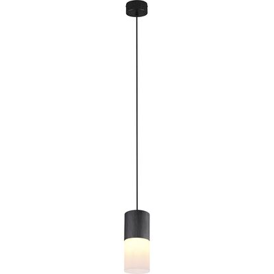 LED Hanglamp - Trion Roba - E27 Fitting - 1-lichts - Rond - Mat Zwart - Aluminium