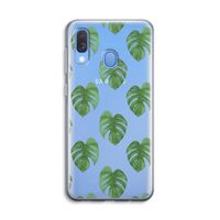Monstera leaves: Samsung Galaxy A40 Transparant Hoesje