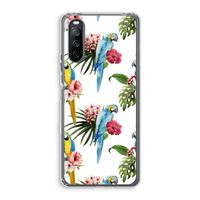 Kleurrijke papegaaien: Sony Xperia 10 III Transparant Hoesje