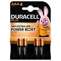 Batterij Duracell Plus Powerboost 4x AAA