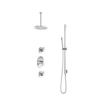 Hotbath Get Together IBS5CR inbouwdouche met 30cm plafondbuis en glijstang chroom