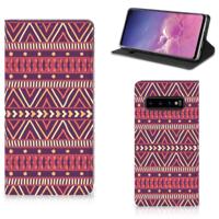 Samsung Galaxy S10 | Hoesje met Magneet | Aztec Paars