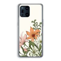 Floral bouquet: Oppo Find X3 Transparant Hoesje