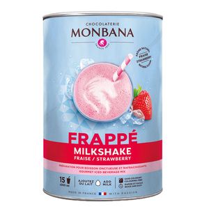 Monbana strawberry milkshake (1kg) - Houdbaarheid 30-09-2023