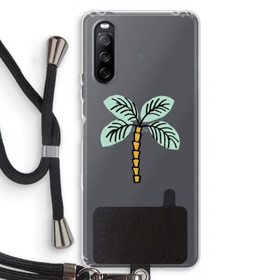Palmboom: Sony Sony Xperia 10 III Transparant Hoesje met koord