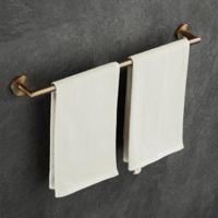 Handdoek houder SaniClear Antique | Wandmontage | Messing | Rond | Verouderd messing