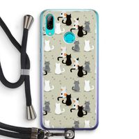 Katten: Huawei P Smart (2019) Transparant Hoesje met koord