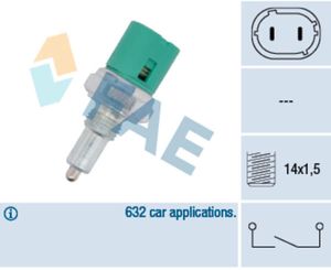 Fae Achteruitrijlichtschakelaar 40600