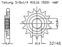 ESJOT Sprocket 520 14z racing