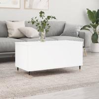 Salontafel 90x44,5x45 cm bewerkt hout wit