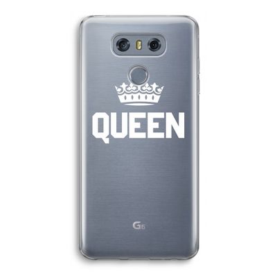 Queen zwart: LG G6 Transparant Hoesje