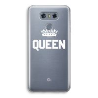 Queen zwart: LG G6 Transparant Hoesje