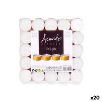 Kaarsenset Acorde 62372-GOLD Tea Lights Wit Gouden (20 Stuks)