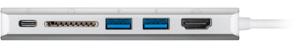 Goobay 76788 laptop dock & poortreplicator USB Type-C Zilver