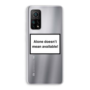 Alone: Xiaomi Mi 10T 5G Transparant Hoesje
