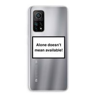 Alone: Xiaomi Mi 10T 5G Transparant Hoesje