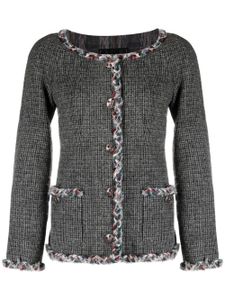 CHANEL Pre-Owned veste en fil bouclé (années 2010) - Gris