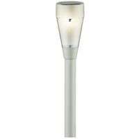 Lumineo Solar tuinlamp - prikspot - zilver - op zonne-energie - 32 cm - tuinverlichting